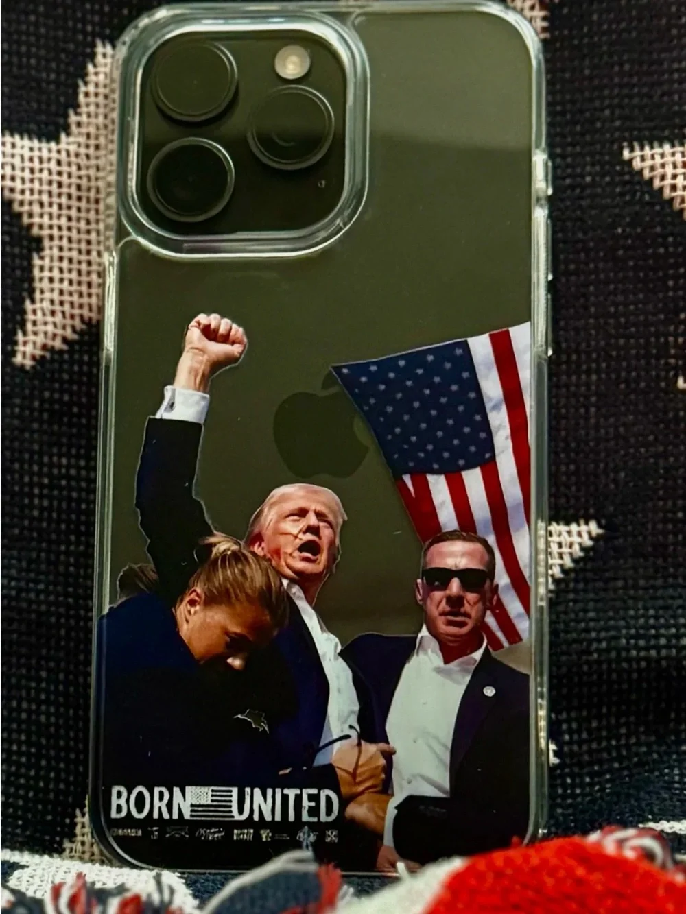 Trump Political Graphic Clear Protective iPhone Case